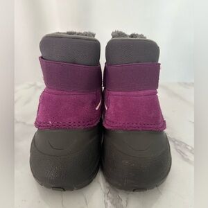 The North Face Purple/Gray Waterproof Girl Boots (SH85)